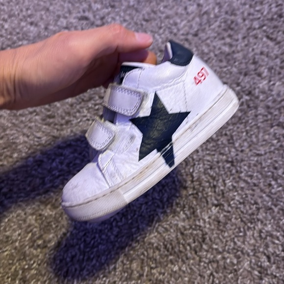Falcotto leather toddler high tops sneakers - Picture 3 of 3